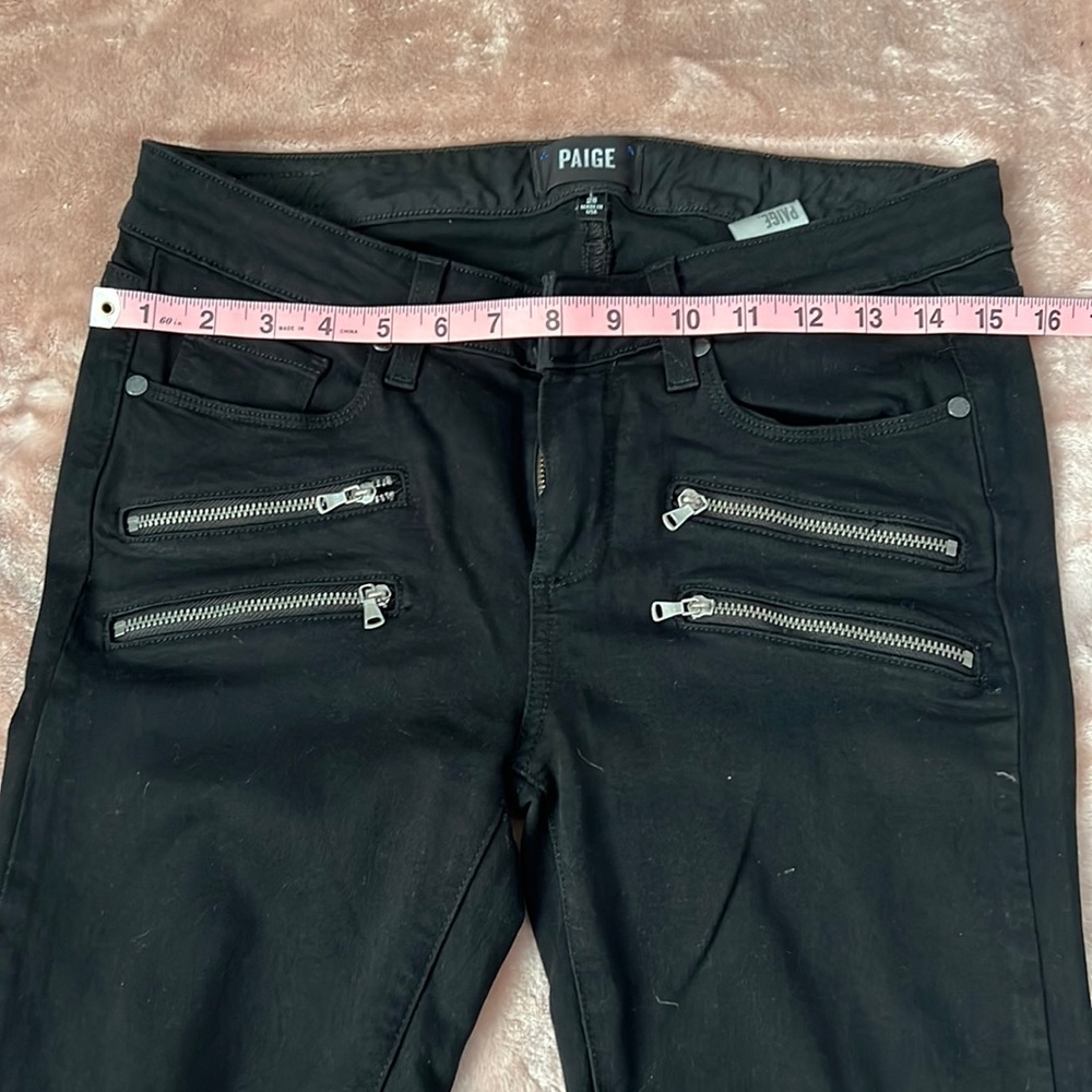 Paige Edgemont black zipper pants